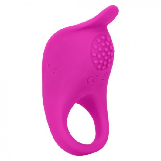 Ярко-розовое эрекционное виброкольцо Silicone Rechargeable Teasing Enhancer - California Exotic Novelties - в Электростали купить с доставкой