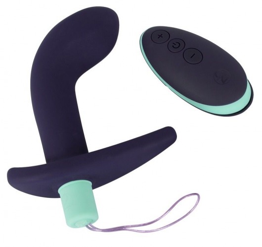 Темно-фиолетовый вибростимулятор простаты с пультом ДУ Remote Controlled Prostate Plug - Orion - в Электростали купить с доставкой