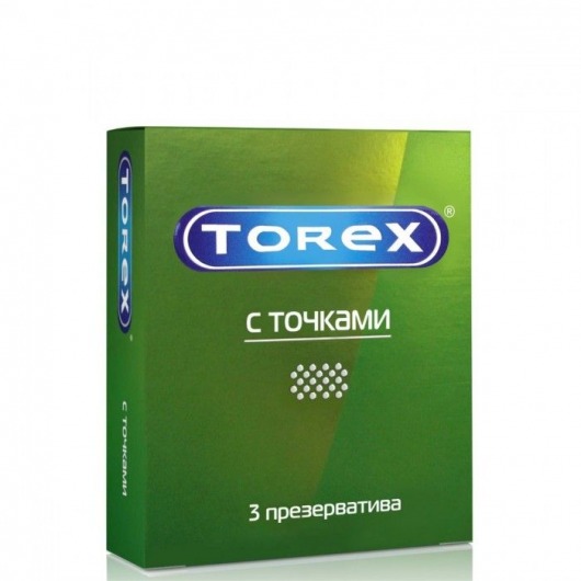 Текстурированные презервативы Torex  С точками  - 3 шт. - Torex - купить с доставкой в Электростали