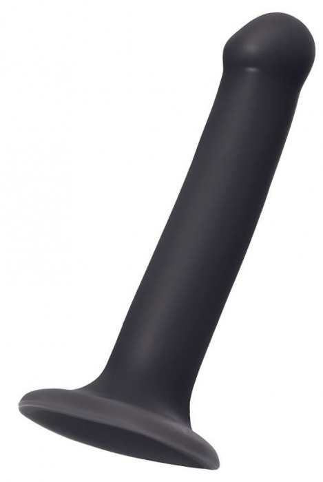 Черный фаллос на присоске Silicone Bendable Dildo M - 18 см. - Strap-on-me - купить с доставкой в Электростали