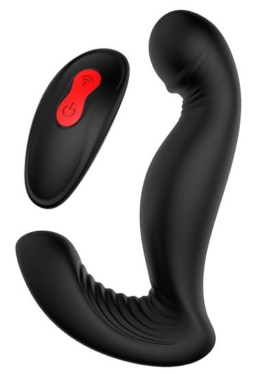 Черный вибромассажер простаты SWIRLING P-PLEASER - Dream Toys - в Электростали купить с доставкой