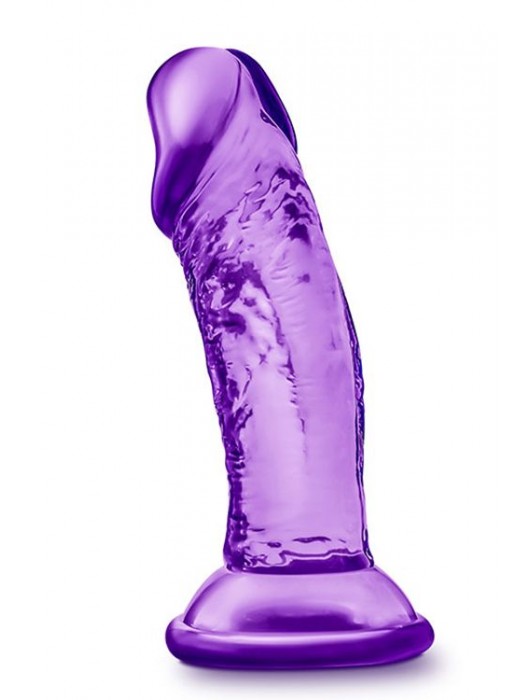 Фиолетовый фаллоимитатор на присоске SWEET N SMALL 4INCH DILDO - 11,4 см. - Blush Novelties