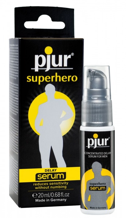 Сыворотка-пролонгатор pjur SUPERHERO Delay Serum - 20 мл. - Pjur - купить с доставкой в Электростали