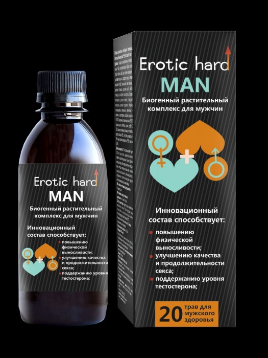 Мужской биогенный концентрат для усиления эрекции Erotic hard Man - 250 мл. - Erotic Hard - купить с доставкой в Электростали