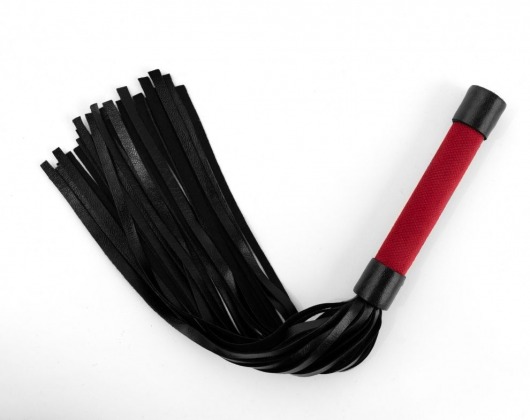 Красно-черная плеть My Rules - 43 см. - БДСМ Арсенал - купить с доставкой в Электростали