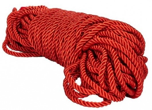 Красная веревка для связывания BDSM Rope - 30 м. - California Exotic Novelties - купить с доставкой в Электростали