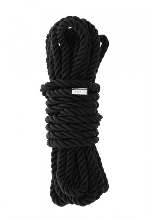 Черная веревка для шибари DELUXE BONDAGE ROPE - 5 м. - Dream Toys - купить с доставкой в Электростали