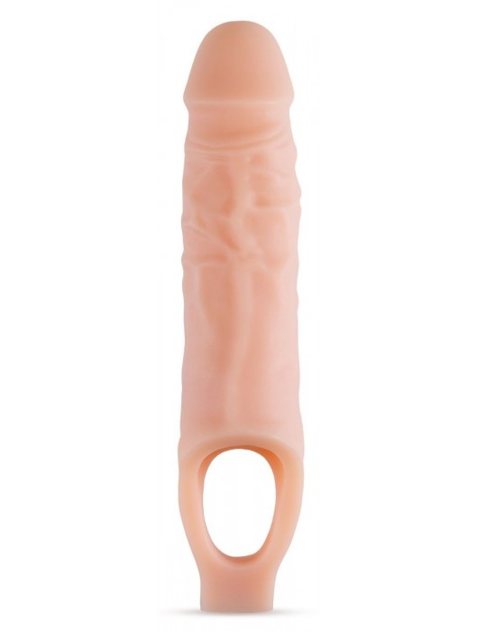 Телесный реалистичный фаллоудлинитель 9 Inch Silicone Cock Sheath Penis Extender - 22,86 см. - Blush Novelties - в Электростали купить с доставкой