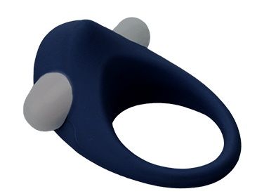 Гладкое синее эрекционное виброкольцо STIMU RING - Dream Toys - в Электростали купить с доставкой