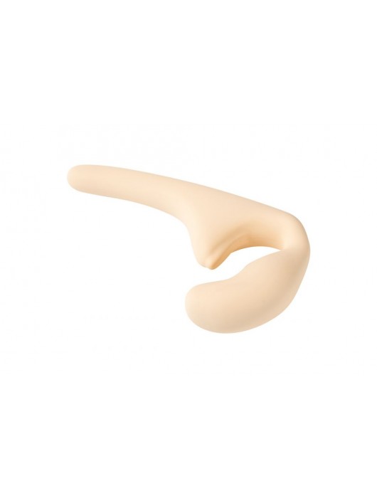Бежевый безремневой страпон Seduction - 20,5 см. - Lola Games - купить с доставкой в Электростали
