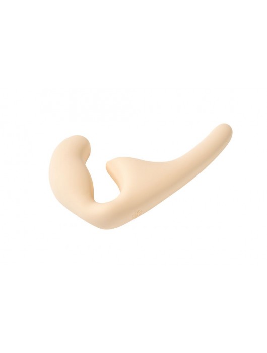 Бежевый безремневой страпон Seduction - 20,5 см. - Lola Games - купить с доставкой в Электростали