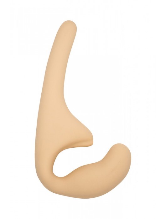 Бежевый безремневой страпон Seduction - 20,5 см. - Lola Games - купить с доставкой в Электростали