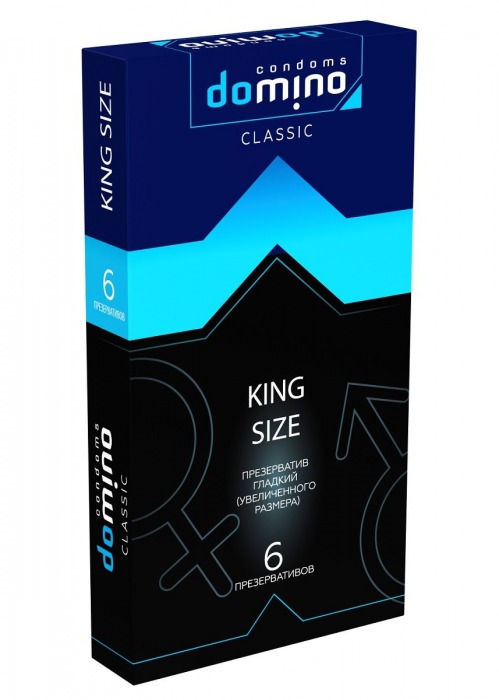 Презервативы увеличенного размера DOMINO Classic King size - 6 шт. - Domino - купить с доставкой в Электростали