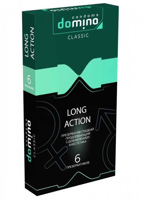 Презервативы с пролонгирующим эффектом DOMINO Classic Long action - 6 шт. - Domino - купить с доставкой в Электростали