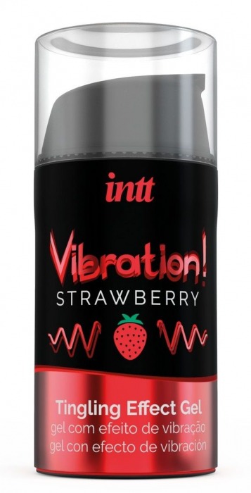 Жидкий интимный гель с эффектом вибрации Vibration! Strawberry - 15 мл. - INTT - купить с доставкой в Электростали