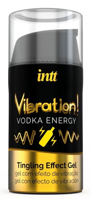 Жидкий интимный гель с эффектом вибрации Vibration! Vodka Energy - 15 мл. - INTT - купить с доставкой в Электростали