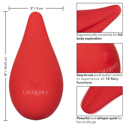Красный клиторальный вибромассажер Red Hot Flicker - California Exotic Novelties