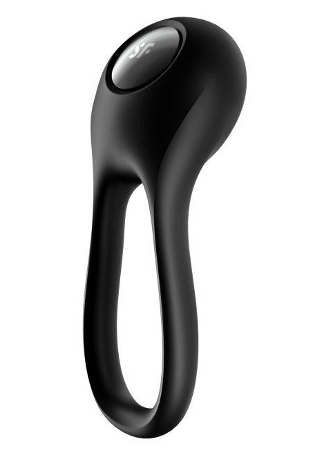 Черное эрекционное виброкольцо Majestic Duo - Satisfyer - в Электростали купить с доставкой