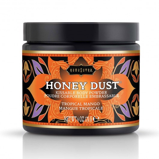 Пудра для тела Honey Dust Body Powder с ароматом манго - 170 гр. - Kama Sutra - купить с доставкой в Электростали