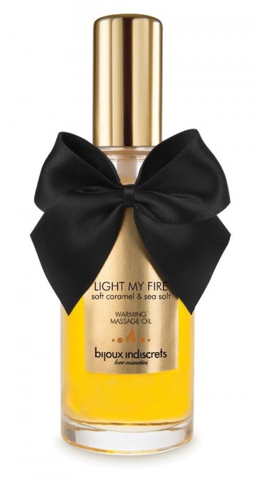 Массажное масло Light My Fire с ароматом карамели - 100 мл. - Bijoux Indiscrets - купить с доставкой в Электростали