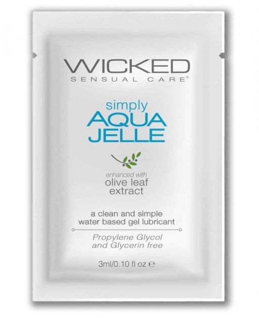 Гель-лубрикант Simply Aqua Jelle - 3 мл. - Wicked - купить с доставкой в Электростали