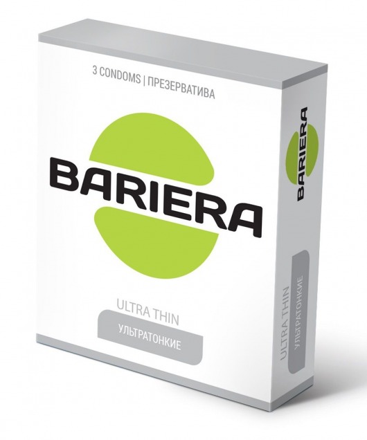 Ультратонкие презервативы Bariera Ultra Thin - 3 шт. - Bariera - купить с доставкой в Электростали