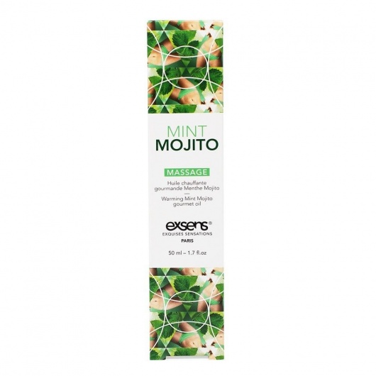 Разогревающее массажное масло с ароматом мохито Gourmet Mint Mojito - 50 мл. - Exsens - купить с доставкой в Электростали
