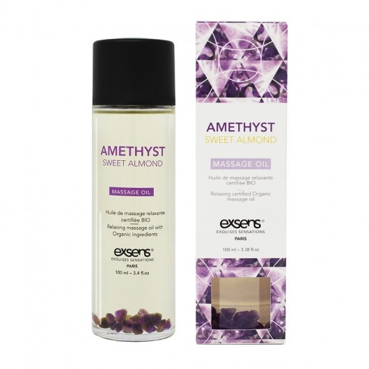 Органическое массажное масло AMETHYST SWEET ALMOND - 100 мл. - Exsens - купить с доставкой в Электростали