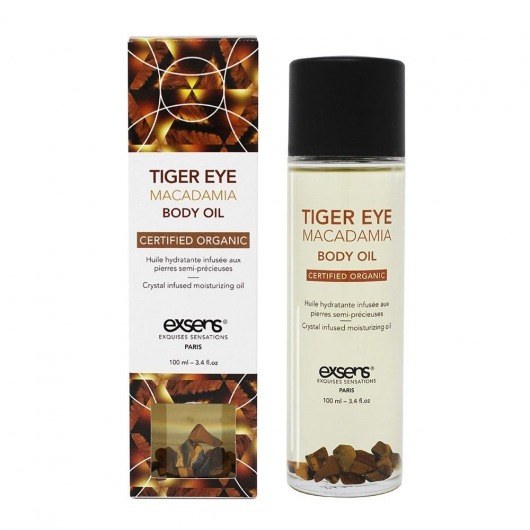 Органическое массажное масло TIGER EYE MACADAMIA - 100 мл. - Exsens - купить с доставкой в Электростали