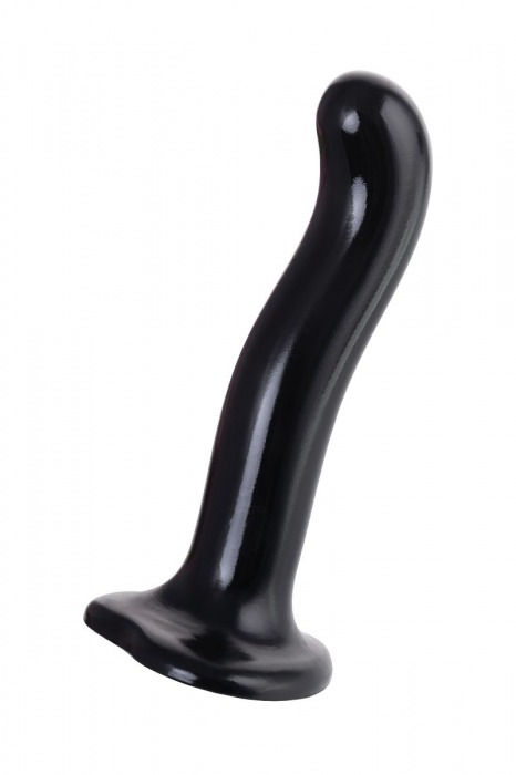 Черный стимулятор для пар P G-Spot Dildo Size M - 18 см. - Strap-on-me - в Электростали купить с доставкой