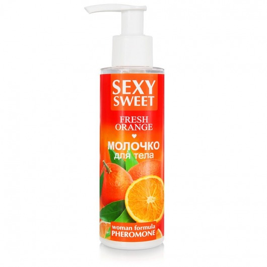 Молочко для тела с феромонами и ароматом апельсина Sexy Sweet Fresh Orange - 150 гр. -  - Магазин феромонов в Электростали