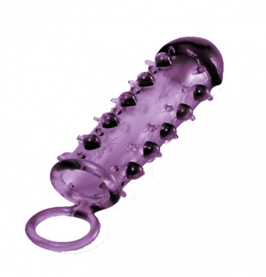 Закрытая фиолетовая насадка с пупырышками SAMURAI PENIS SLEEVE PURPLE - 14,5 см. - NMC - в Электростали купить с доставкой