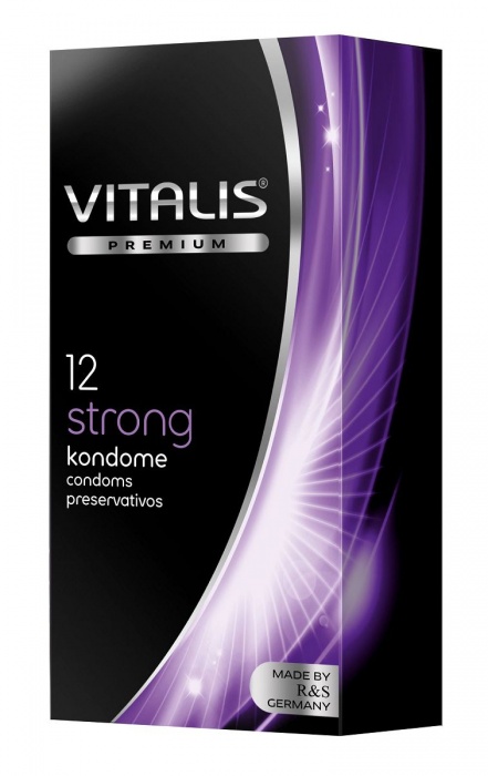 Презервативы с утолщённой стенкой VITALIS PREMIUM strong - 12 шт. - Vitalis - купить с доставкой в Электростали