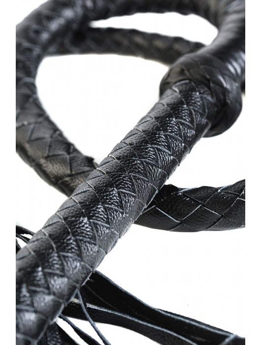 Длинный кожаный кнут с хлопушками на конце - ToyFa - купить с доставкой в Электростали