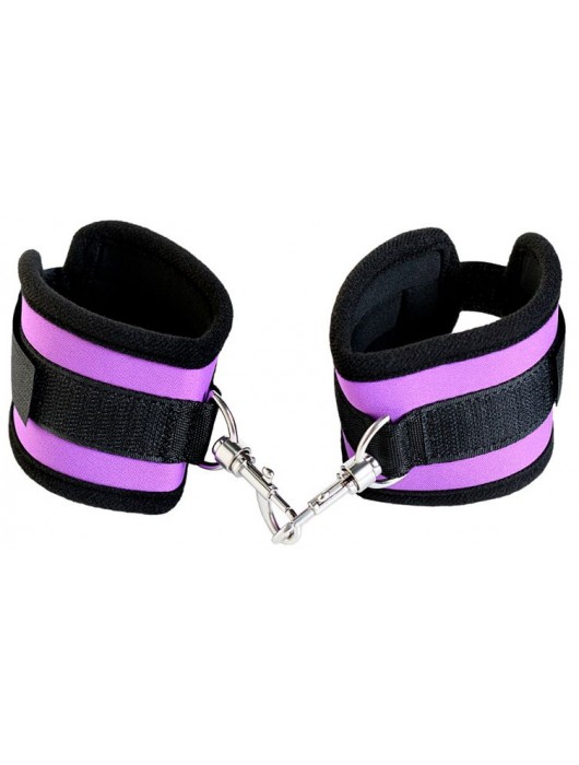 Наручники из неопрена фиолетового цвета - ToyFa - купить с доставкой в Электростали