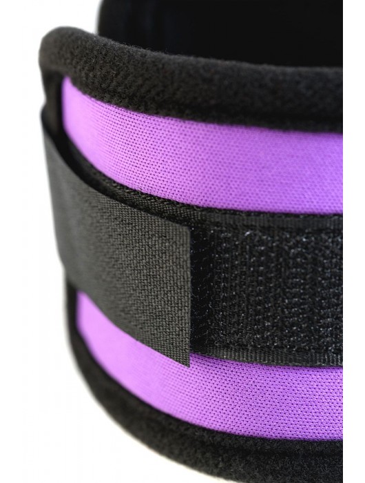 Наручники из неопрена фиолетового цвета - ToyFa - купить с доставкой в Электростали