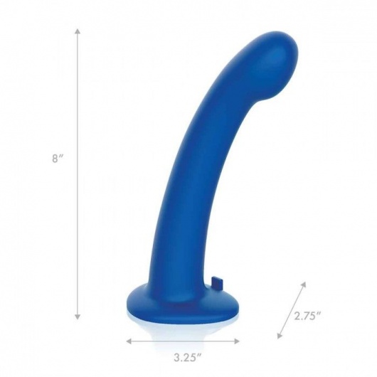 Синяя насадка Remote Control P-Spot G-Spot с черными трусиками - 20 см. - Pegasus - купить с доставкой в Электростали