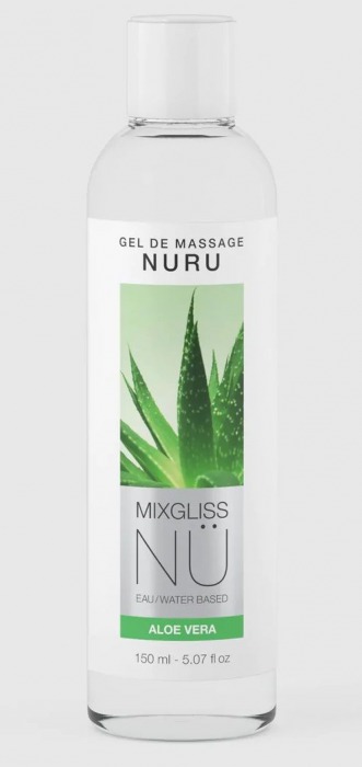 Массажный гель на водной основе Mixgliss NU Aloe Vera - 150 мл. - Strap-on-me - купить с доставкой в Электростали