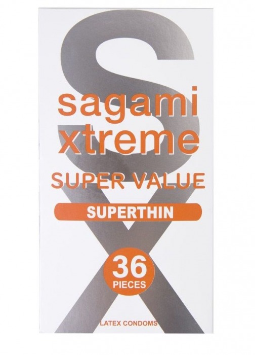 Ультратонкие презервативы Sagami Xtreme Superthin - 36 шт. - Sagami - купить с доставкой в Электростали