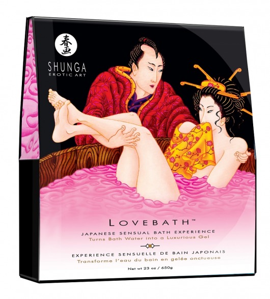 Соль для ванны Lovebath Dragon Fruit, превращающая воду в гель - 650 гр. - Shunga - купить с доставкой в Электростали