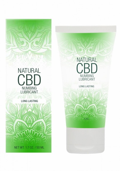 Лубрикант с пролонгирующим эффектом Natural CBD Numbing Lubricant - 50 мл. - Shots Media BV - купить с доставкой в Электростали