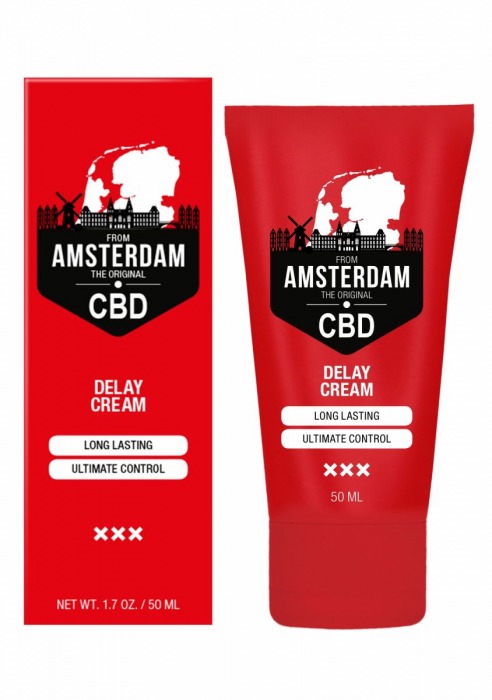 Крем-пролонгатор CBD from Amsterdam Delay Cream - 50 мл. - Shots Media BV - купить с доставкой в Электростали