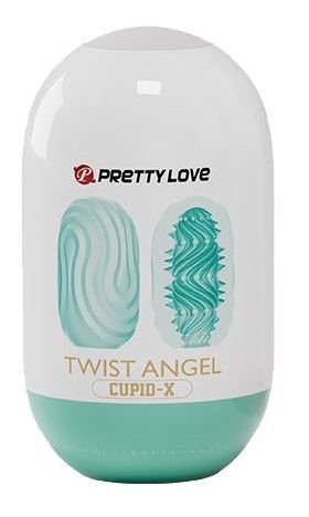 Бирюзовый мастурбатор-яйцо Twist Angel - Baile - в Электростали купить с доставкой