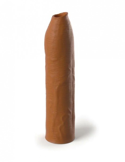 Кофейная насадка-удлинитель Uncut Silicone Penis Enhancer - 17,8 см. - Pipedream - в Электростали купить с доставкой