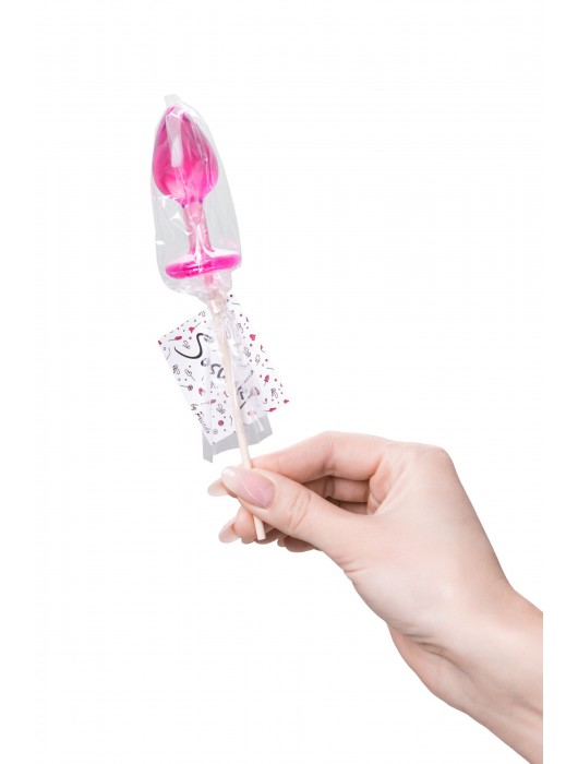 Розовый леденец  в форме анальной втулки со вкусом айриш крим - 29 гр. - Sosuчki - купить с доставкой в Электростали