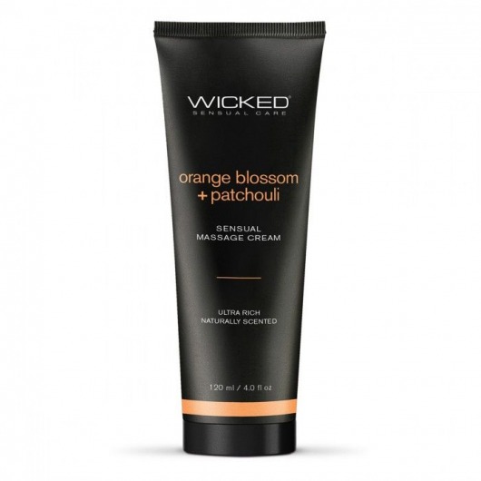 Массажный легкий крем WICKED Orange Blossom plus Patchouli - 120 мл. - Wicked - купить с доставкой в Электростали