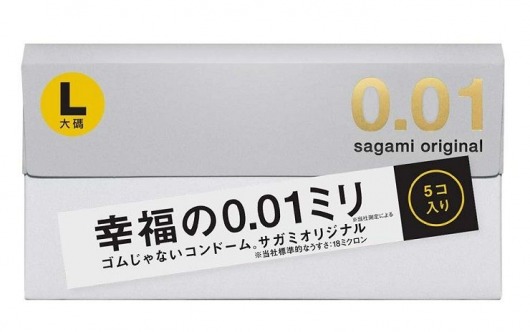 Презервативы Sagami Original 0.02 L-size увеличенного размера - 5 шт. - Sagami - купить с доставкой в Электростали