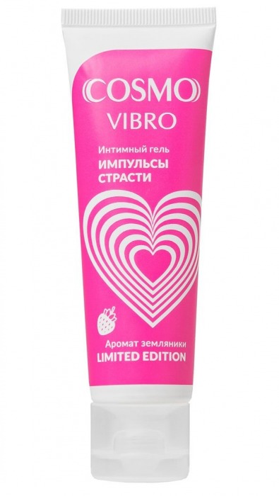 Возбуждающий гель на водно-силиконовой основе Cosmo Vibro с ароматом земляники - 50 гр. - Биоритм - купить с доставкой в Электростали