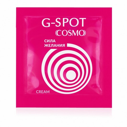 Стимулирующий интимный крем для женщин Cosmo G-spot - 2 гр. - Биоритм - купить с доставкой в Электростали