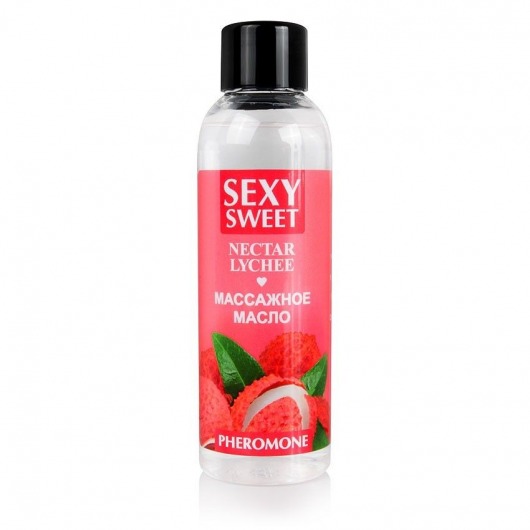 Массажное масло Sexy Sweet Nectar Lychee с феромонами и ароматом личи - 75 мл. - Биоритм - купить с доставкой в Электростали